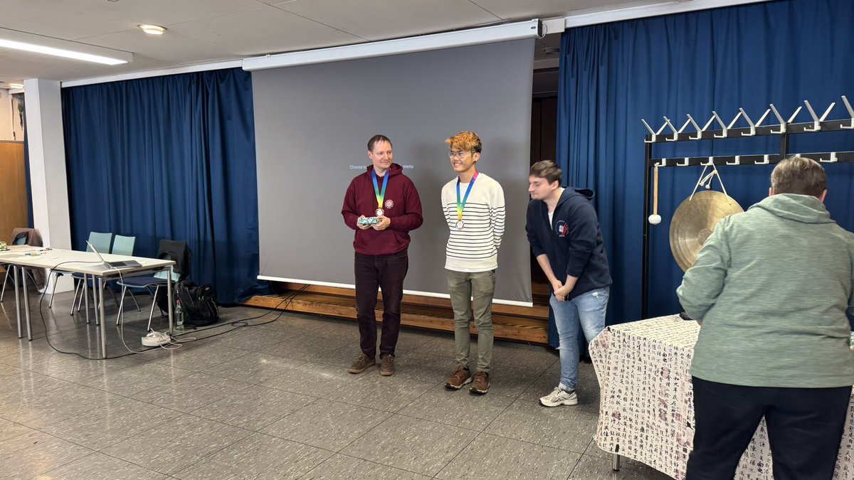kennethiumchan's tweet photo. Got the 2nd place in Hannover for the German MCR Open 2025
But I didn’t want to get my first medal for a MCR tournament because I love Riichi more 🥺 https://t.co/xWDmVdSDEB