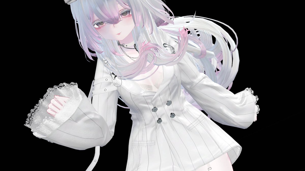 遅くなりましたが<a href="/chamulette_/">𝖢𝗁𝖺𝗆𝗎𝗅𝖾𝗍𝗍𝖾．</a> さんから抽選で頂いたメイクテクスチャで改変してみました！（今回はたれ目）
 ゆめふわな感じでかわいい～🦄✨
他の服でも試してみたい！抽選いただきありがとうございます！！！