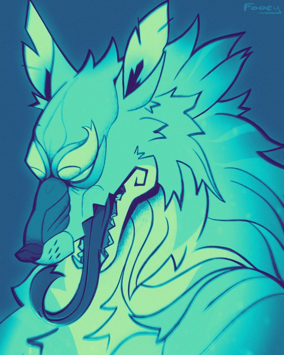 In preparation for spooky month, I present an alt color of an artfight atk from earlier this year.