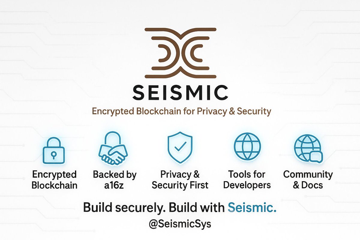 yallmeet_LEO's tweet photo. What is @SeismicSys? It’s a Layer 1 blockchain where contract state and user data are encrypted by default. That means balances, transactions &amp; onchain logic stay private unlocking a new standard for secure, programmable finance. #SeismicSys #EncryptAllChains https://t.co/tkDgua1IIl