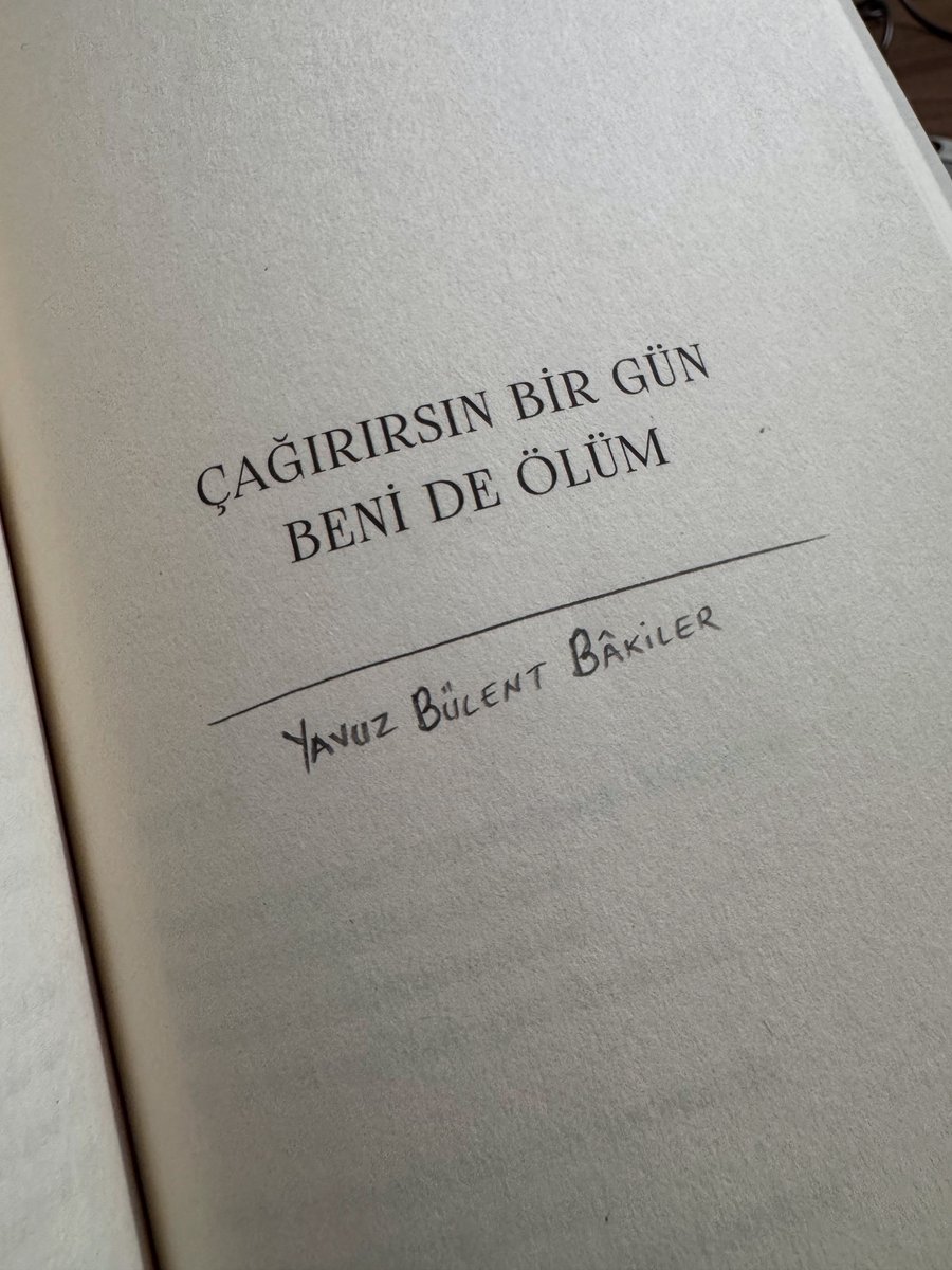 1001kelime's tweet photo. “Çağırırsın bir gün beni de ölüm”

#yavuzbülentbakiler https://t.co/HcVNopLYeo