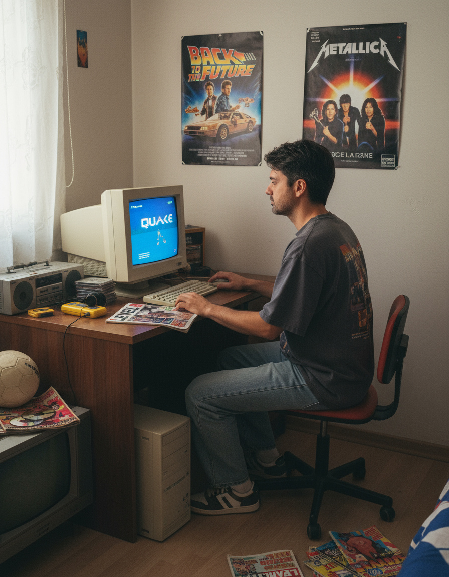 Sizi 90'lara ışınlayacak bir prompt ile geldim.
Fotoğrafınızı Gemini'ye yükleyin, parantez içindeki bölümleri kendi zevkinize göre değiştirin ve çıkan sonuçları burada paylaşın :)

Analog makina ile çekilmiş gerçek bir fotoğraf: Fotoğraftaki kişi 1990’larda Türkiye’de bir genç