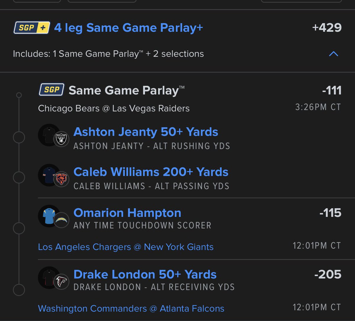 MoonLocks7's tweet photo. Following @MoneyMandrell play today 
#SGP #Fanduel https://t.co/fmIjt0DYCl