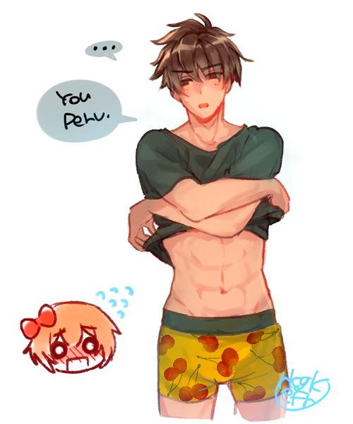 Caught red faced #DDLC