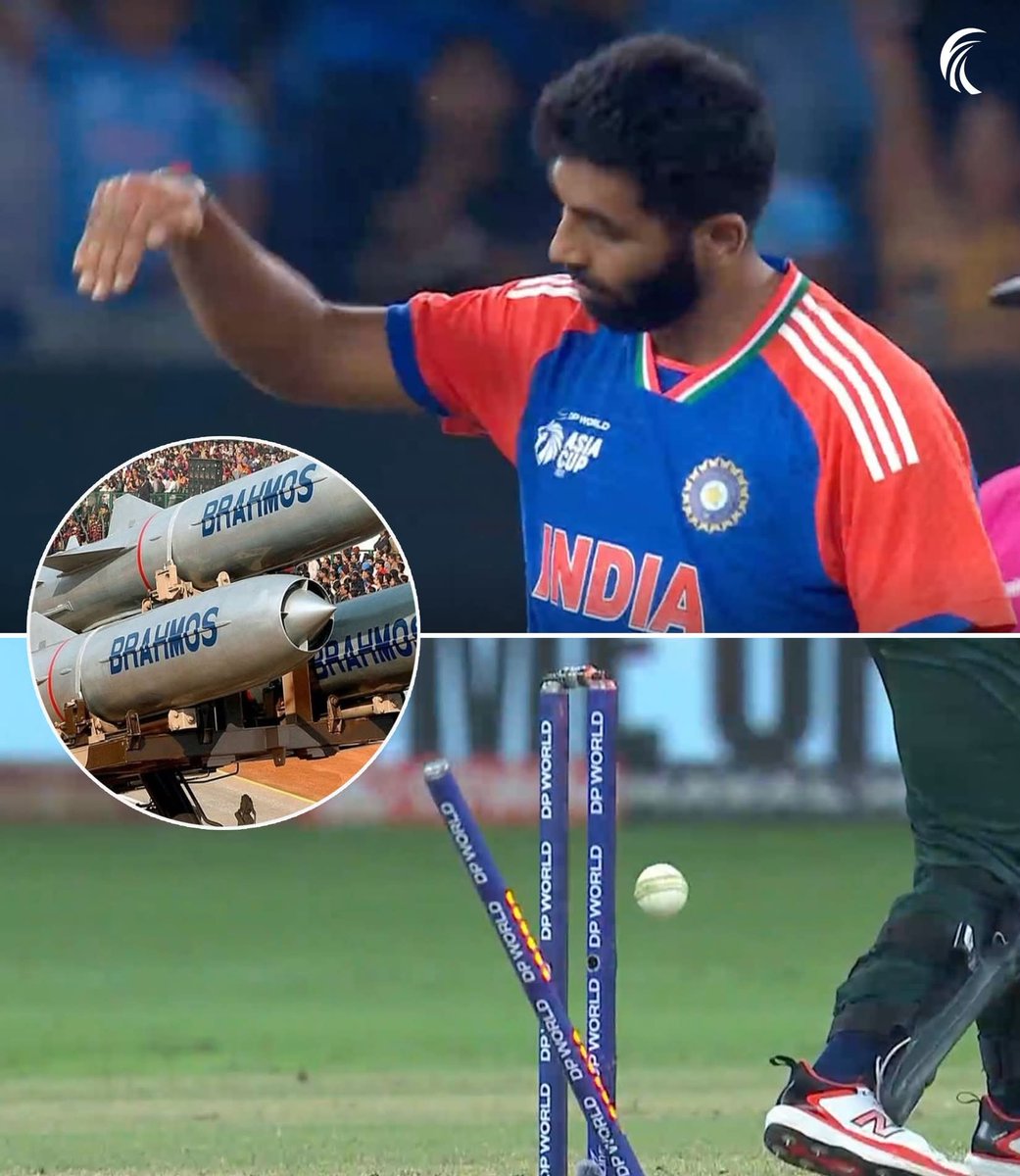AdityaJhingan29's tweet photo. @Jaspritbumrah93 #jaspritBrahmosBumrah #INDvPAK #indvspak2025 

Jasprit Brahmos Bumrah 🚩 https://t.co/g0k3GxhrpI
