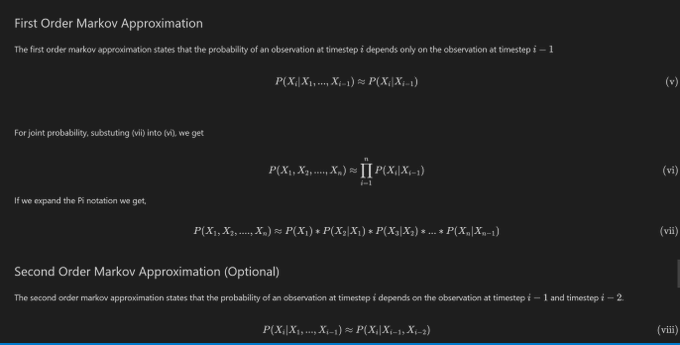 shruti_mz's tweet photo. #LUD1
Today I learned about the Markov Assumption and n-gram models, and how they are used in NLP to estimate the probability of word sequences by considering only a limited context. #LearningUtsav2025 #FestivalOfLearning #machinelearning
@learning_utsav https://t.co/mEh28ojkGO