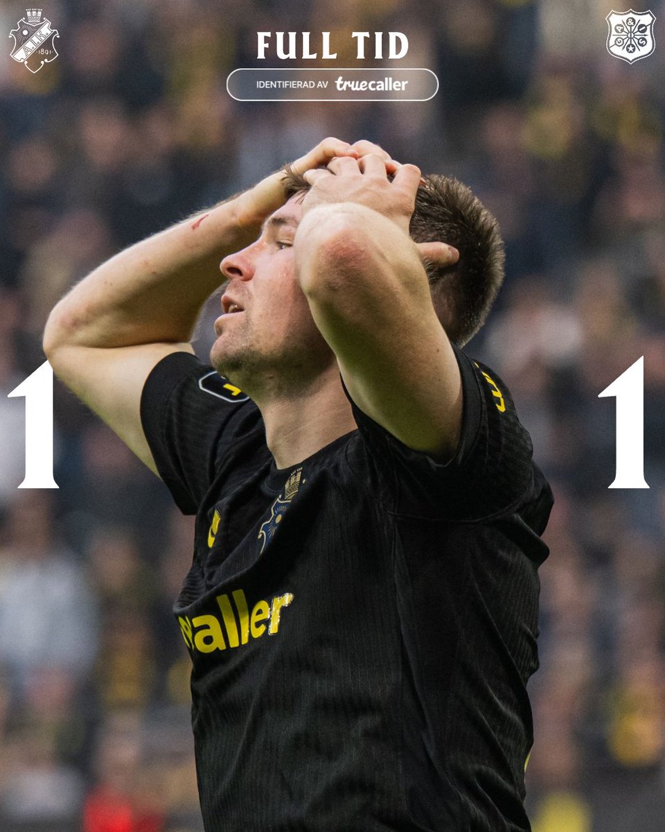 AIKfotboll's tweet photo. Vi når inte hela vägen och det blir därmed delad pott på nationalarenan. https://t.co/FGJOKd7w1k