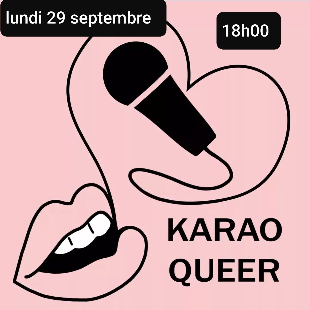 Bonjour,
Ne manquez pas notre fabuleux Karaoké le lundi 29 septembre  18h00 au 2 rue Claude Baccot 63000 Clermont-Ferrand 🎤🎶
