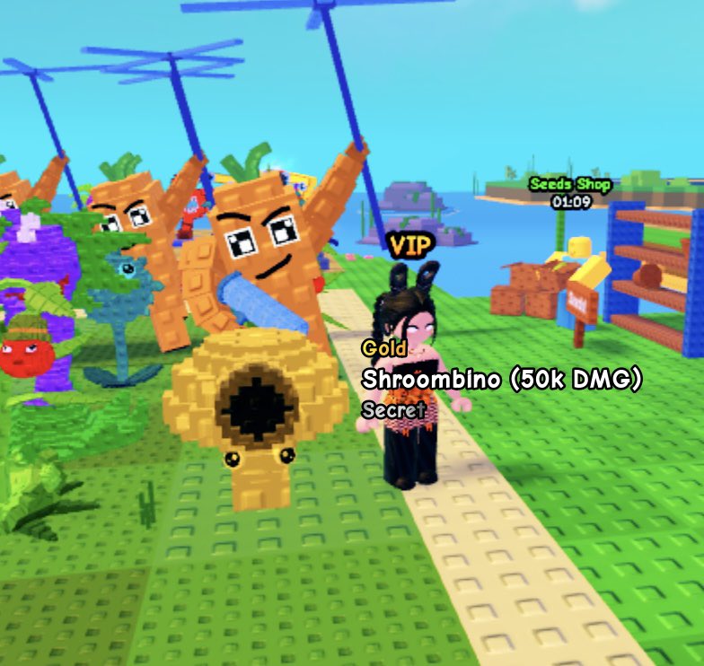 Gamermama_J's tweet image. 🍄 So happy!! My first Shroombino seed I planted in Plants VS Brainrots came in GOLD!! 🍄 @jandelRblx #gamermamaj #plantsvsbrainrots #PVB #gamer #roblox #gamergirl