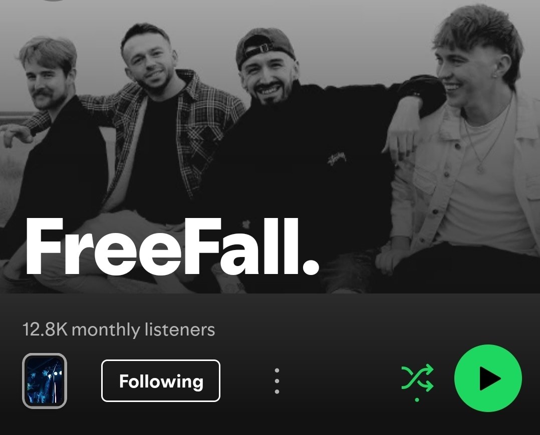 FreeFall_UK's tweet image. Totally blown away by the response to this so far! 12.8K monthly listeners for the new EP - FIRE 🔥

Thank you so much 

#NEWMUSIC #UNSIGNED #INDIE