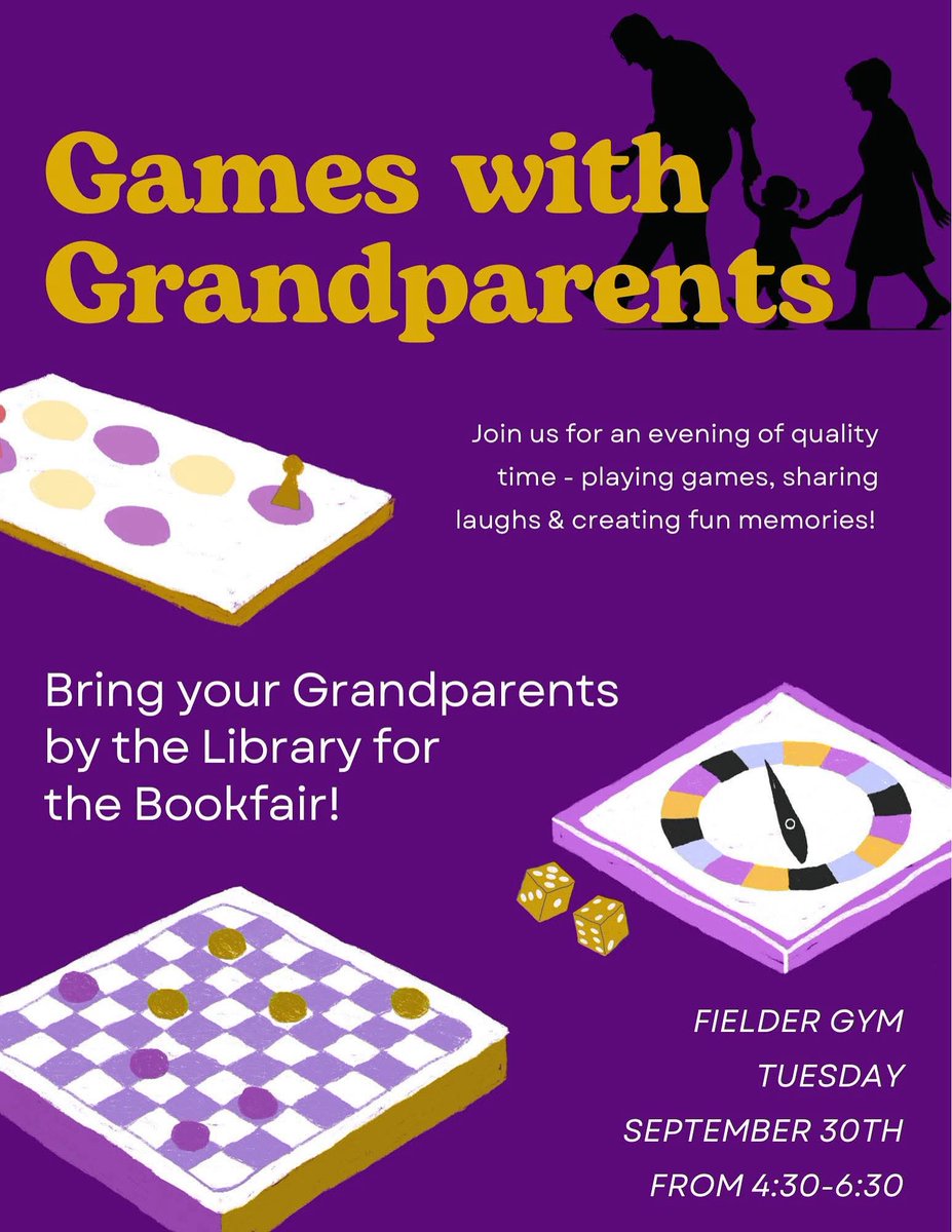 CRHS PTSA (@ptsa_crhs) on Twitter photo Fielder PTA is in need of a few volunteers to help make our Games with Grandparents night a success! If you are able to help please sign up below for a spot!
Please contact Adrea Garcia at programs@fielderpta.org with any questions. Thanks!
signupgenius.com/go/10C084EA5AF… Fielder PTA is in need of a few volunteers to help make our Games with Grandparents night a success! If you are able to help please sign up below for a spot!
Please contact Adrea Garcia at programs@fielderpta.org with any questions. Thanks!
signupgenius.com/go/10C084EA5AF…