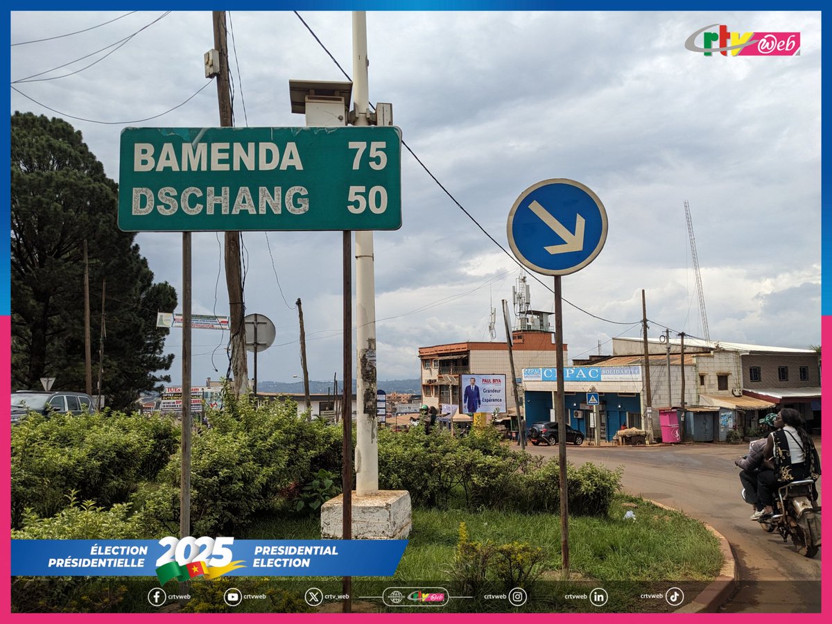 CRTV_web's tweet photo. Serge Espoir Matomba, presidential hopeful in the October 12 race is in Bafoussam for the second lap of campaigns in the West Region this October 28, 2025.

#Vote237
#Elections2025
#Presidentielle2025 https://t.co/UHWCs6pnda