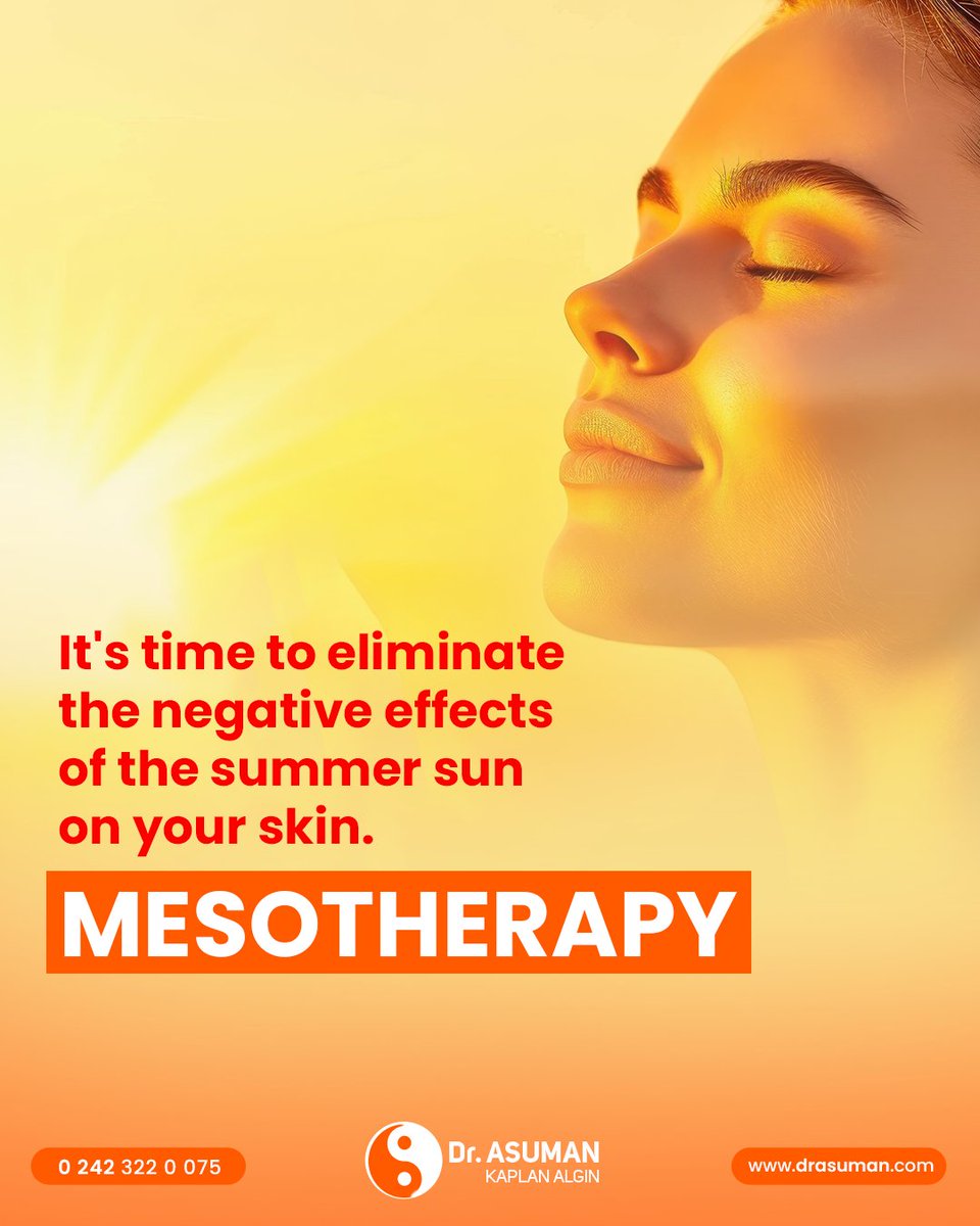 Mezoterapi cildimizi güneşin zararlı etkilerinden koruduğu gibi güneşin verdiği zararlı etkileri de onarır. Bu uygulama ile cildinize vitamin, mineral ve antioksidan içeren özel bir karışım, mikro iğnelerle cildin alt katmanlarına enjekte edilir.