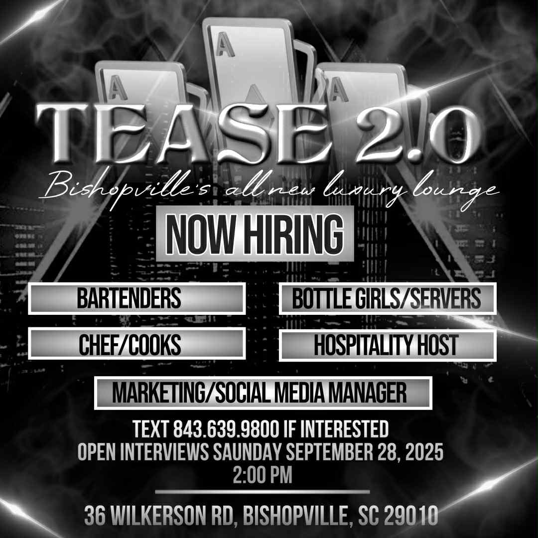 TEASE is now hiring 

Interviews <a href="/2pm/">Two O'clock</a>