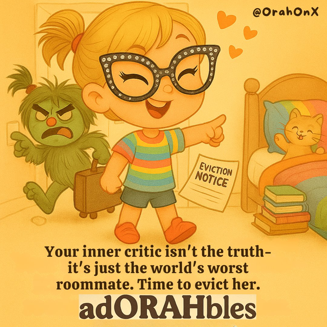 How do you deal with negative self talk? 

x.com/OrahOnX/status…