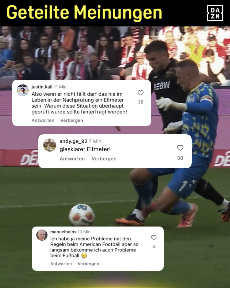 DAZN_DE's tweet image. Wie seht ihr das? Muss der VAR hier eingreifen? #Bundesliga #KOEVfB