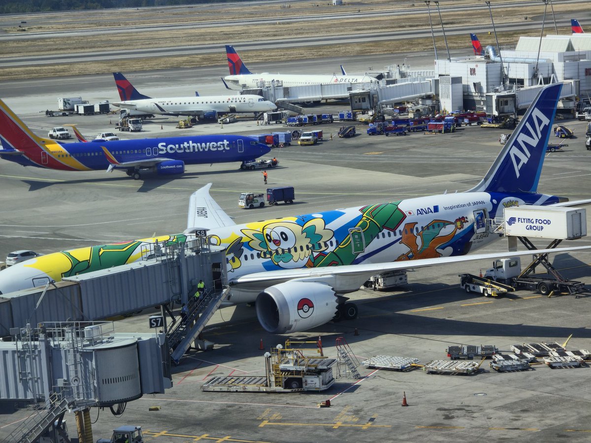 Was finally able to ride on ANA's Pokémon Air Adventures plane! 😊