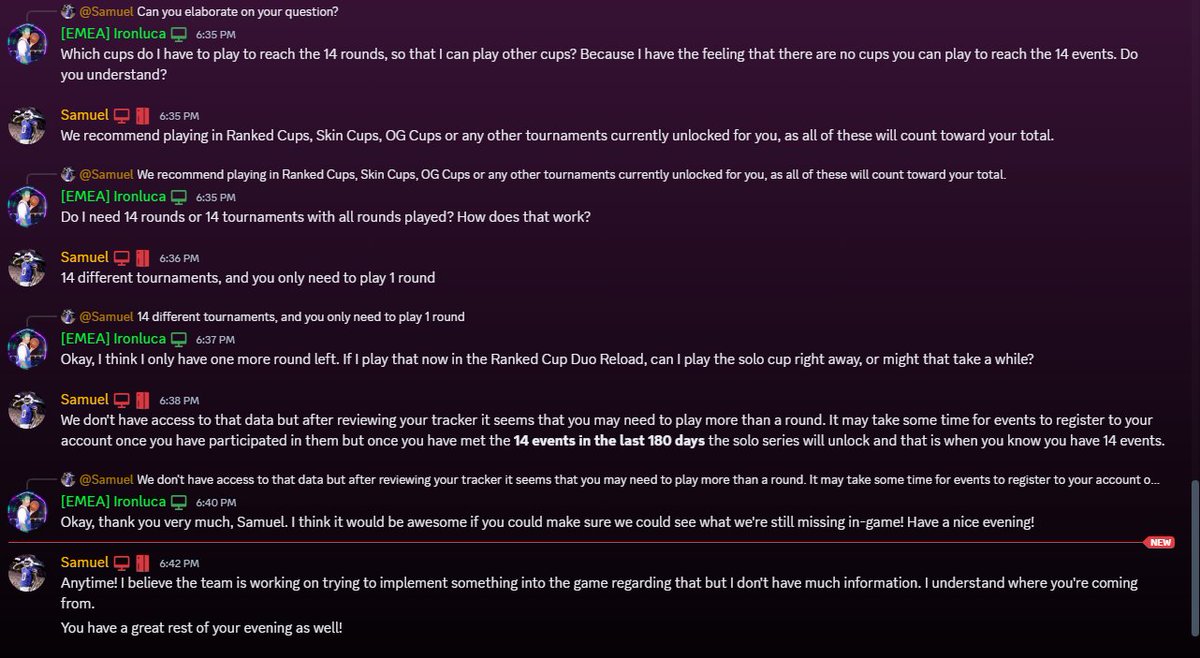 epic support leaked that you can check your events ingame soon!