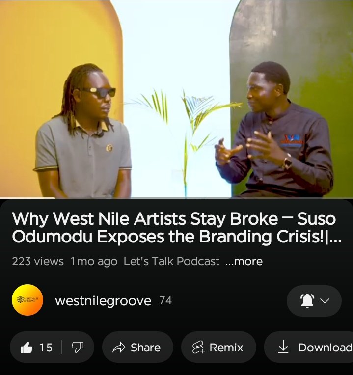 1 month down. You love honesty and love Westnile music as well then this podcast got you covered.
Interesting conversation here 😊
Leave a like ❤️ | a comment and Subscribe as well. 
youtu.be/HOZctcyeRhA?si…