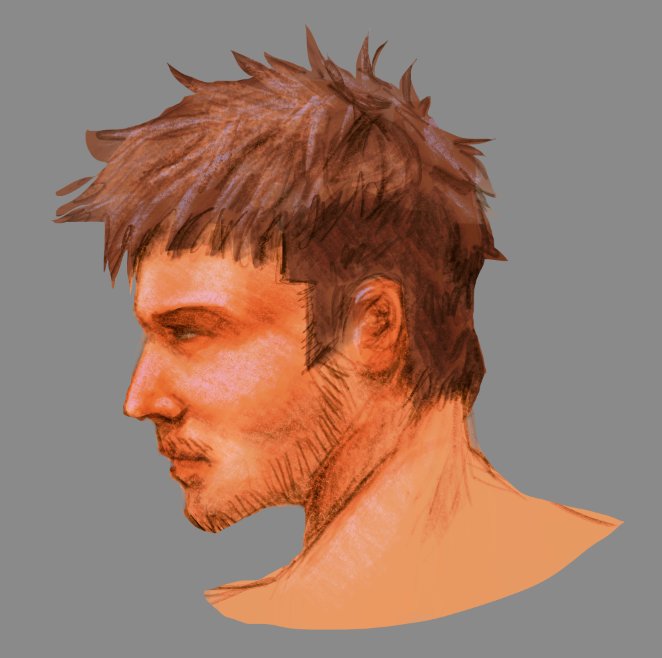 Sketch of a random dude I found on Pinterest :P