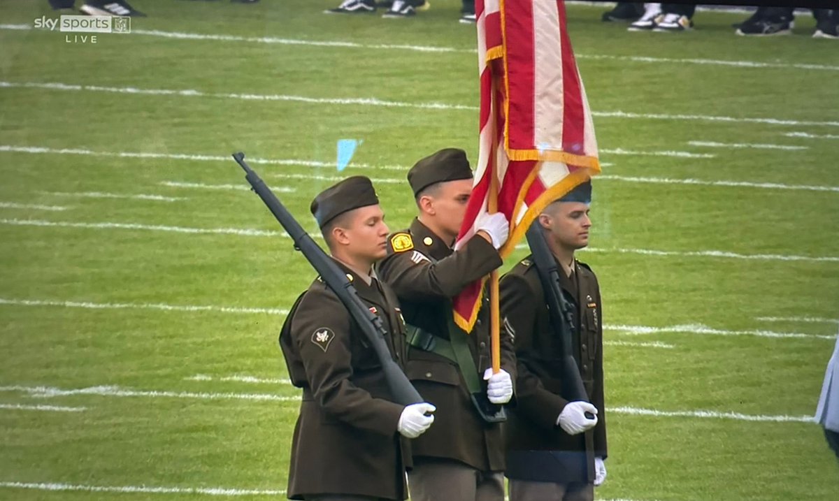 American troops on the Croke Park pitch as they arm a genocide.

Sickening.