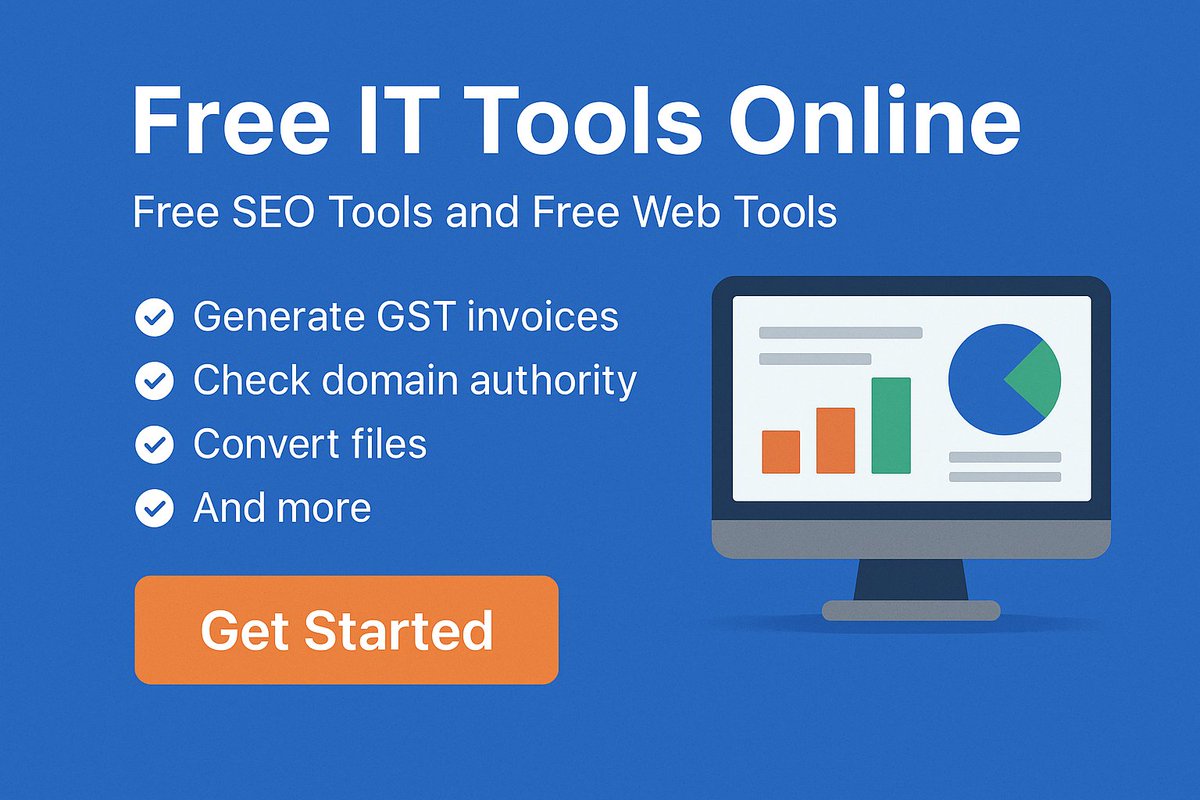 atumahajan84's tweet image. Explore powerful Free Web Tools to make your online work faster & smarter!
🔗 Domain Authority Checker
🔗 Backlink Checker
🔗 Page Speed Test & more
👉 Try now: freeittoolsonline.blogspot.com/p/free-web-too…
#FreeWebTools #FreeSEOTools #OnlineTools #BloggingTools #SEO