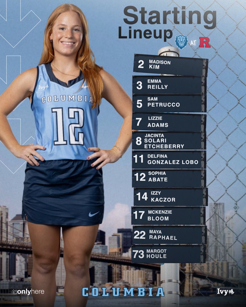 Today's starting lineup!

📊 tinyurl.com/2yfbf5og 
📺 tinyurl.com/2a6jhvkg 

#RoarLionRoar🦁 // #OnlyHere🗽
