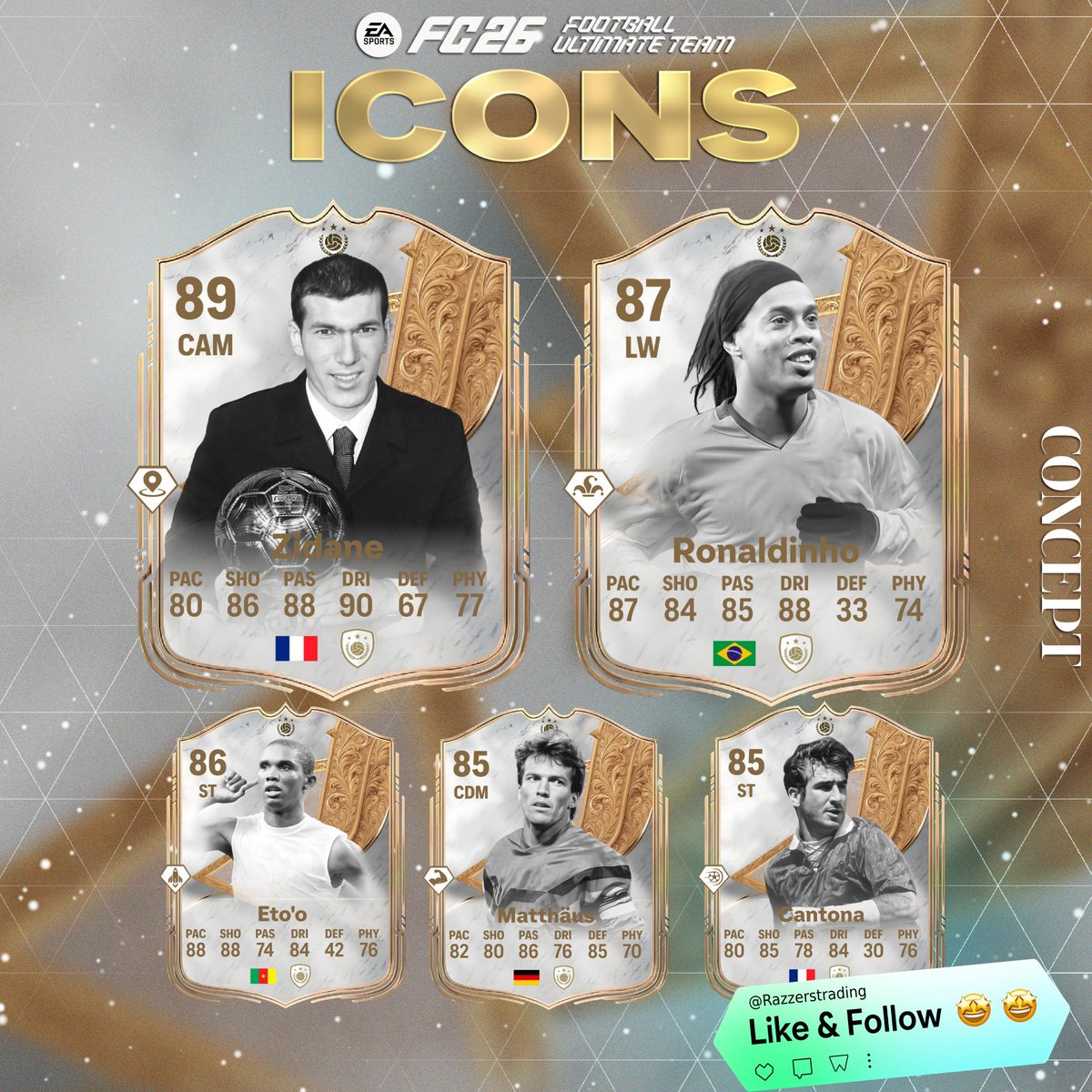 Razzerstrading's tweet image. Baby Icon Promo Concept 👶 

Would This Promo be Hype?? Or Would it Kill The Power curve 🤔 
#eafc