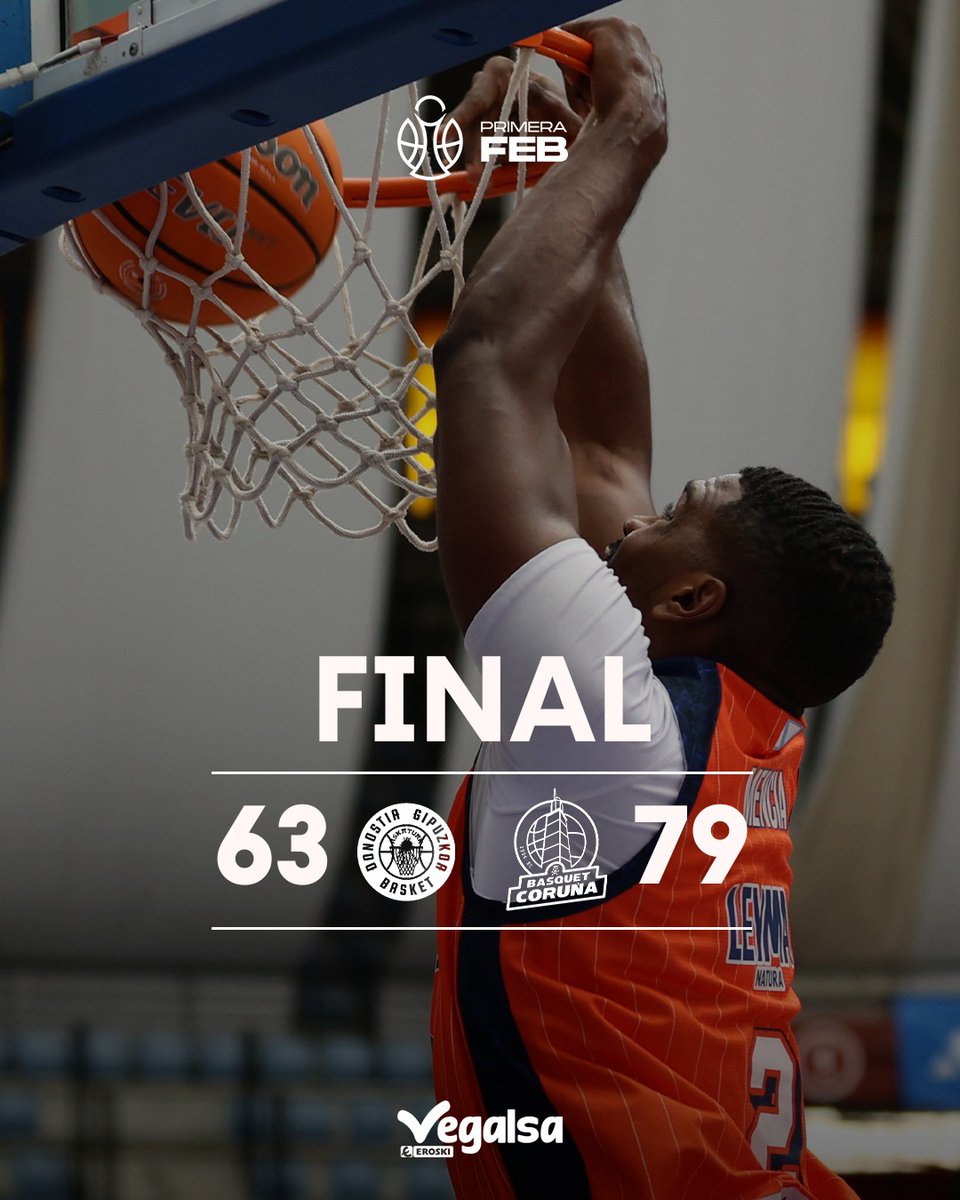 ⏰ J1 | Final

📝 ¡Primera victoria del curso! Nos llevamos el primer triunfo para casa 💪🏼

El viernes queremos sentir toda vuestra fuerza en el Coliseum 🧡

🏀 63-79

⛹🏻 vs <a href="/gipuzkoabasket/">Inveready Gipuzkoa Basket</a>
📍Amenabar Arena
👉🏼 J1 #PrimeraFEB

📊 baloncestoenvivo.feb.es/partido/2486262

 #ACoruñaquereBasquet