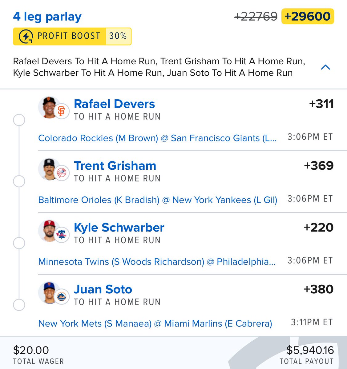 For you MLB demons lol. Free play for the X fam! 

#Gambling𝕏 #GamblingTwitter