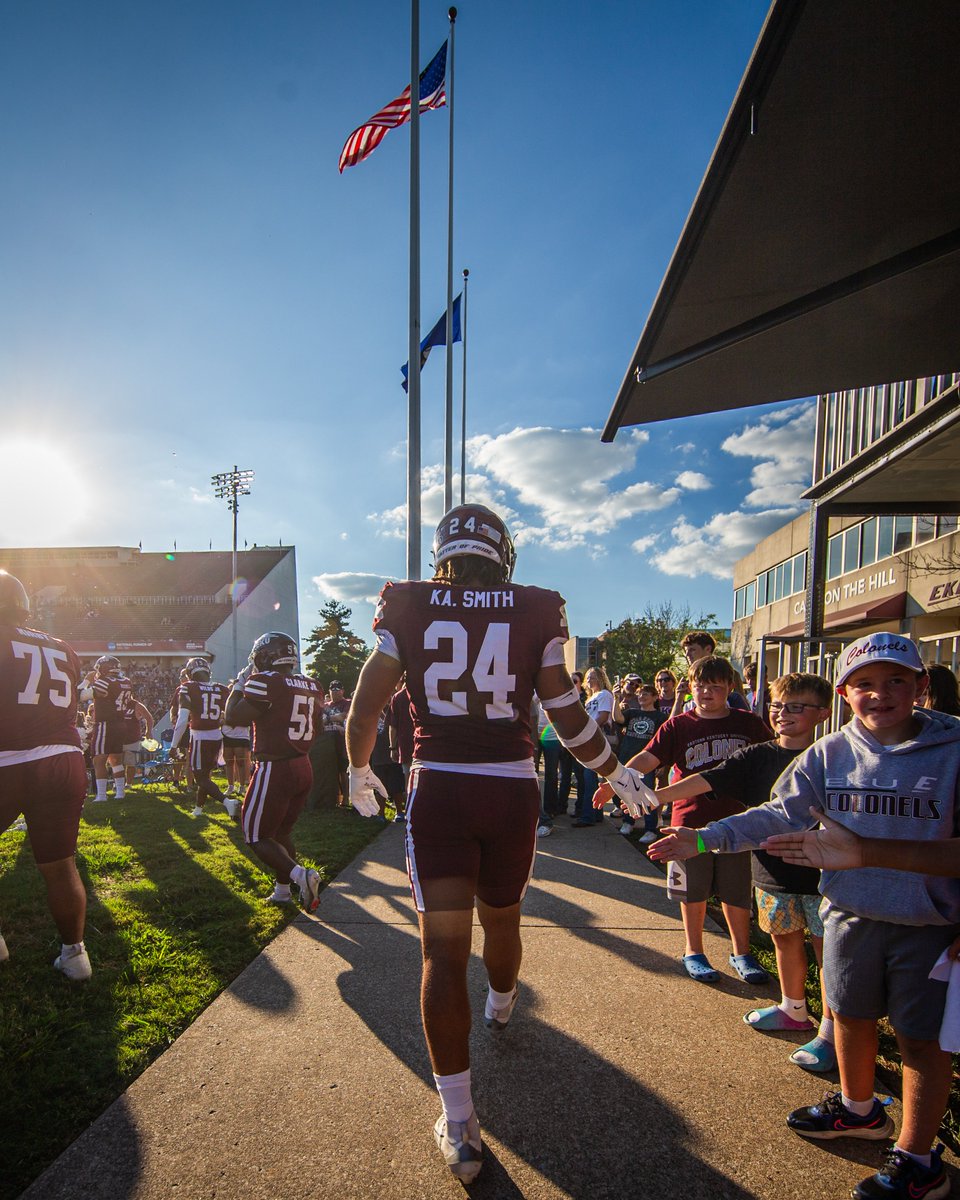 EKUFootball's tweet image. Colonel Nation, THANK YOU!

You packed Roy Kidd Stadium once again and helped us defend the Kidd with a stellar atmosphere!

#E2W | #MatterOfPride