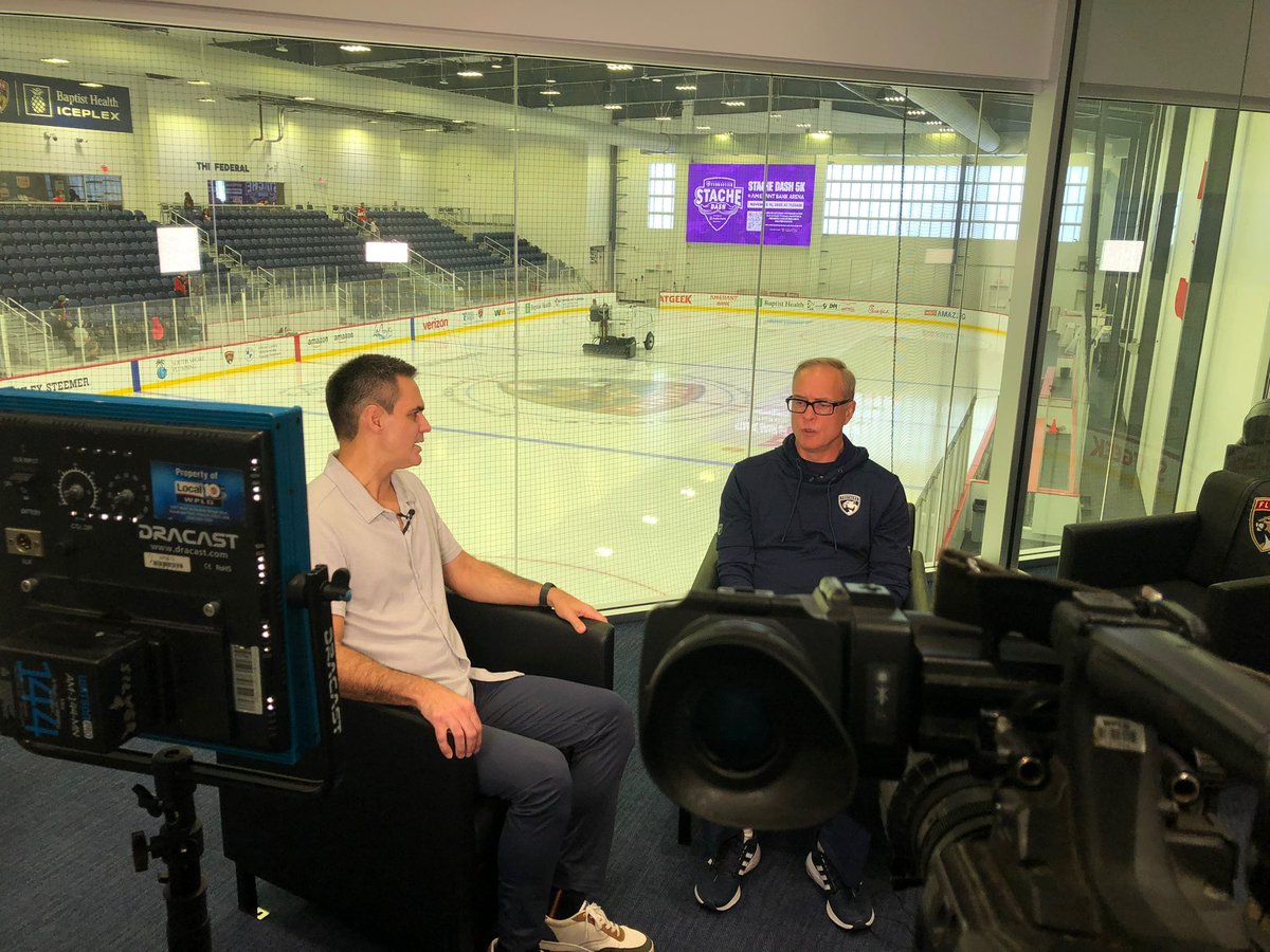 Great chatting with Panthers coach Paul Maurice today for our upcoming <a href="/WPLGLocal10/">WPLG Local 10 News</a> preseason special. That’s next Wednesday night at 8pm. He knows how hard things will be without Barkov (season) and Tkachuk (few months), but finding a way becomes the new motivation.