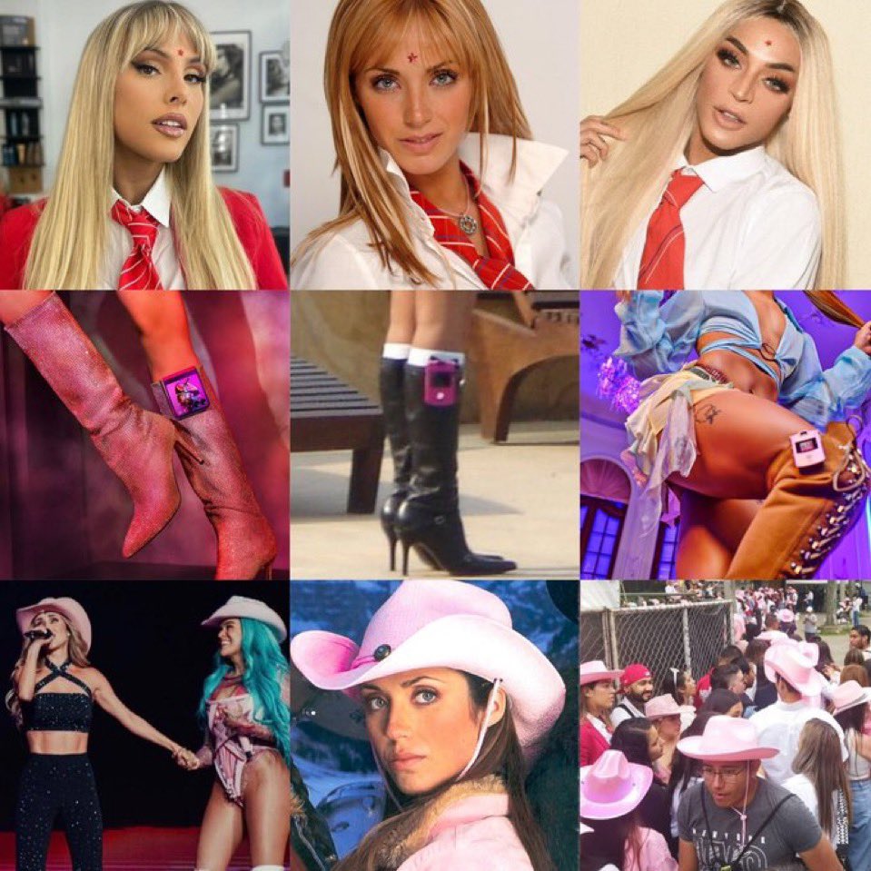 Anahi com a estrelinha na testa, V3 na bota e chapéu rosa, marcou toda uma geração. 🩷