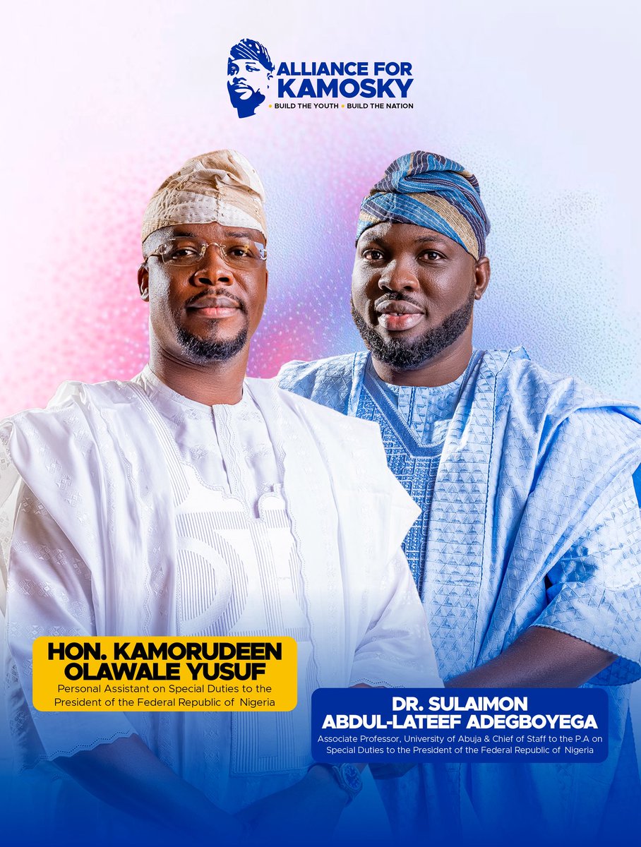 ForKamosky's tweet photo. Their inclusive leadership style unites young and old, promoting collective growth. Let’s trust their vision and support them fully. With faith in God, they’ll lead us to a brighter tomorrow. Omo Ogun ise ya!!!! https://t.co/rAOfgCUJLp