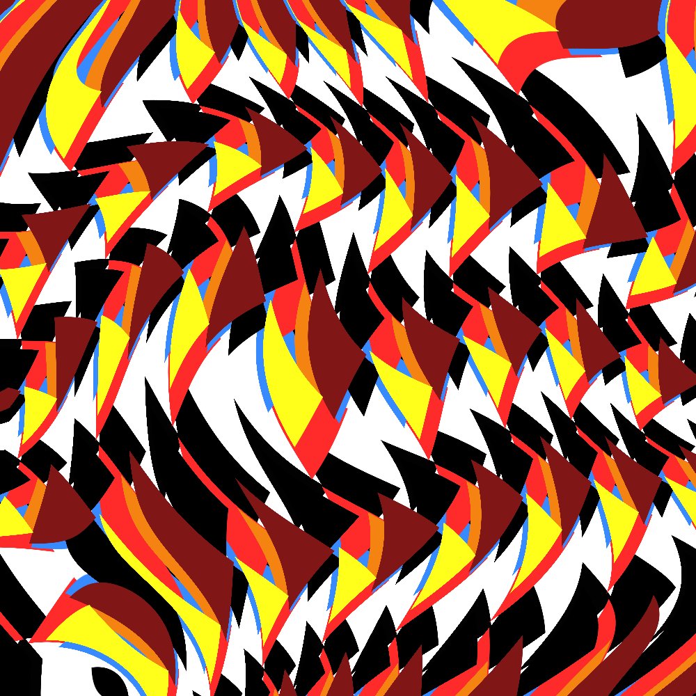 JeffClark's tweet image. Good afternoon! ☀️
- repeated tiles with distortion
#CodeGenerated
