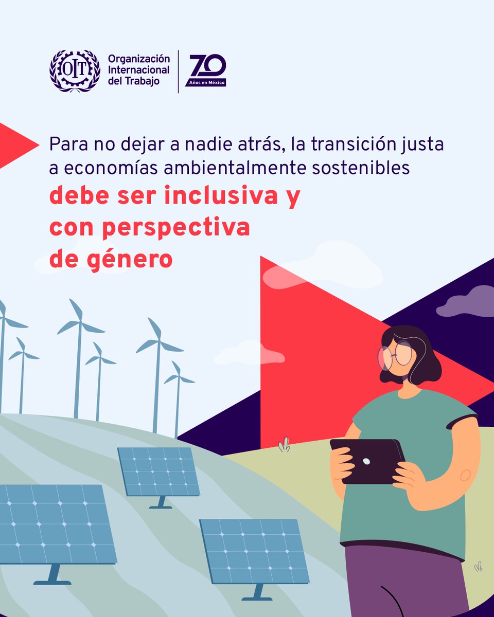 🌍 Frente al #CambioClimático: trabajo decente, #IgualdadDeGénero y #TransiciónJusta para todas las personas.

Vía @oitmexico