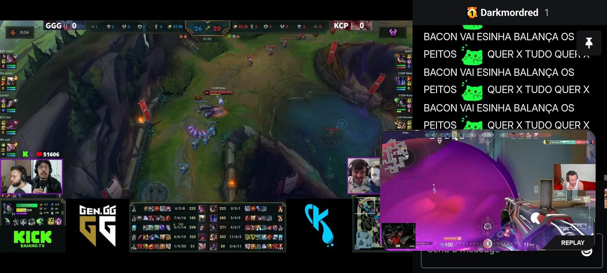 FRademaker's tweet image. Quando tem dois campeonatos que você quer assistir, faz como
Coloquei duas telas no celular kkkk uma pra ver a GEnGG pelo kings lendas @ilhadaslendas e outra pra ver o @TCK10 MIBR amassando no champs @valesportsbr 
#kingslendas #MIBR