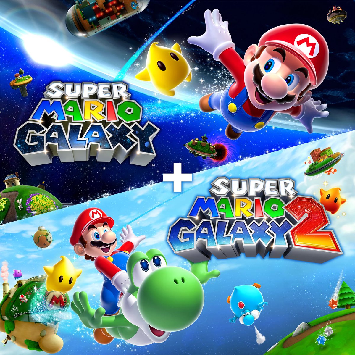 Does anyone know if Super Mario Galaxy + Super Mario Galaxy 2 appears on the Switch homescreen as one single icon (like the one pictured here for instance) or if it’s a separate icon for each game? Thanks!