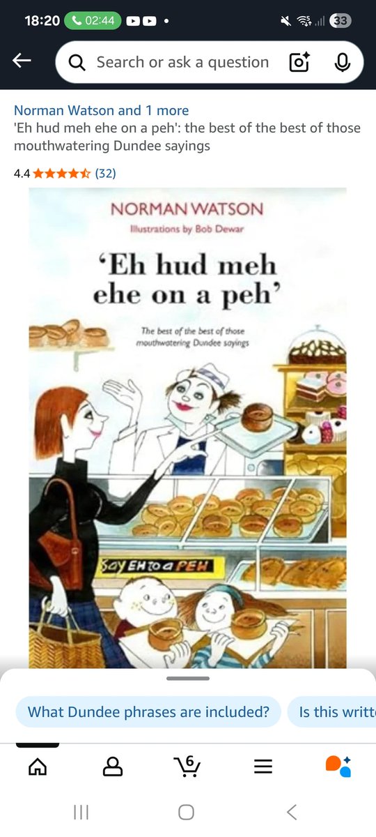 My mum isn't tech savy so I often order her books from Amazon. This is this weeks choice!