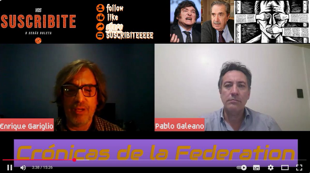 <a href="/EnriqueGariglio/">Enrique Gariglio</a> Las Crónicas de la Federation se emite los martes a las 16 por Ecomedios AM 1220, también en ecomedios.com y en YouTube en el canal Las Crónicas de la Federation. youtu.be/hNtGQ0XFo0A