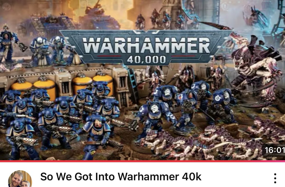 So We Got Into Warhammer 40k youtu.be/H04YalwFKvE?si… via <a href="/YouTube/">YouTube</a>
#warhammer40k <a href="/GW_officialuk/">GamesWorkShop</a> <a href="/YouTube/">YouTube</a>  <a href="/YouTubeCreators/">YouTube Creators</a> 
Celebrating over 1K followers in less than a year. <a href="/playontabletop/">playontabletop</a> you have inspired them with your channel. #necrons #tyranids #tabletopgaming
