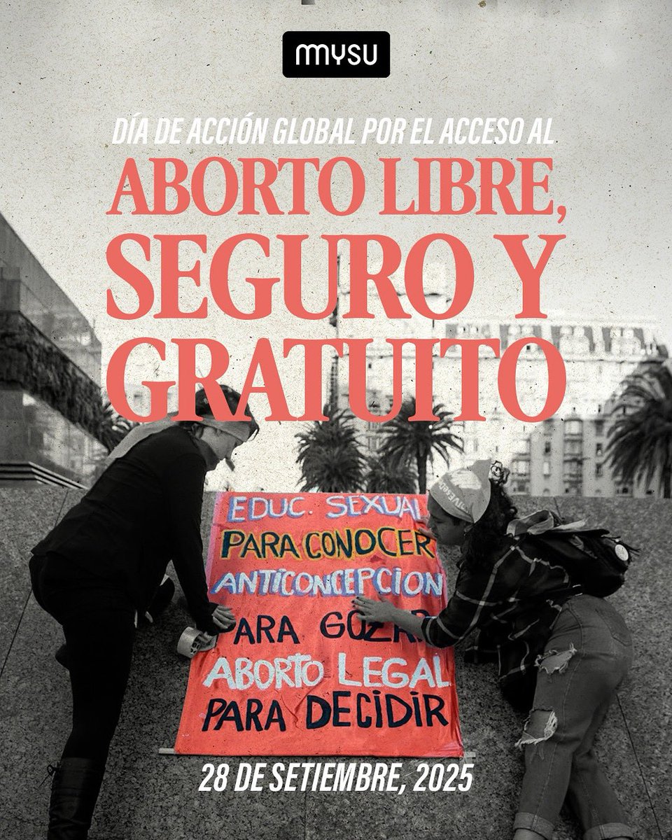 🌍💜 28S | Día de Acción Global por el Aborto Libre, Seguro y Gratuito.

En Uruguay: educación sexual para conocer, anticoncepción para disfrutar y aborto legal para decidir.

Los derechos se ejercen y se defienden.
