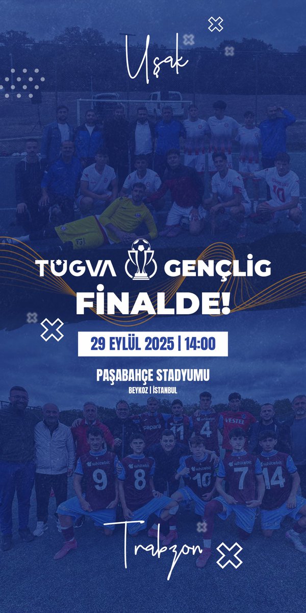 Büyük finale saatler kaldı! ⚡️
GençLig Türkiye final maçında Trabzon ve Uşak takımlarımız sahada mücadele edecek! 🙌🏻
Kazanan kardeşlik olacak🥳
