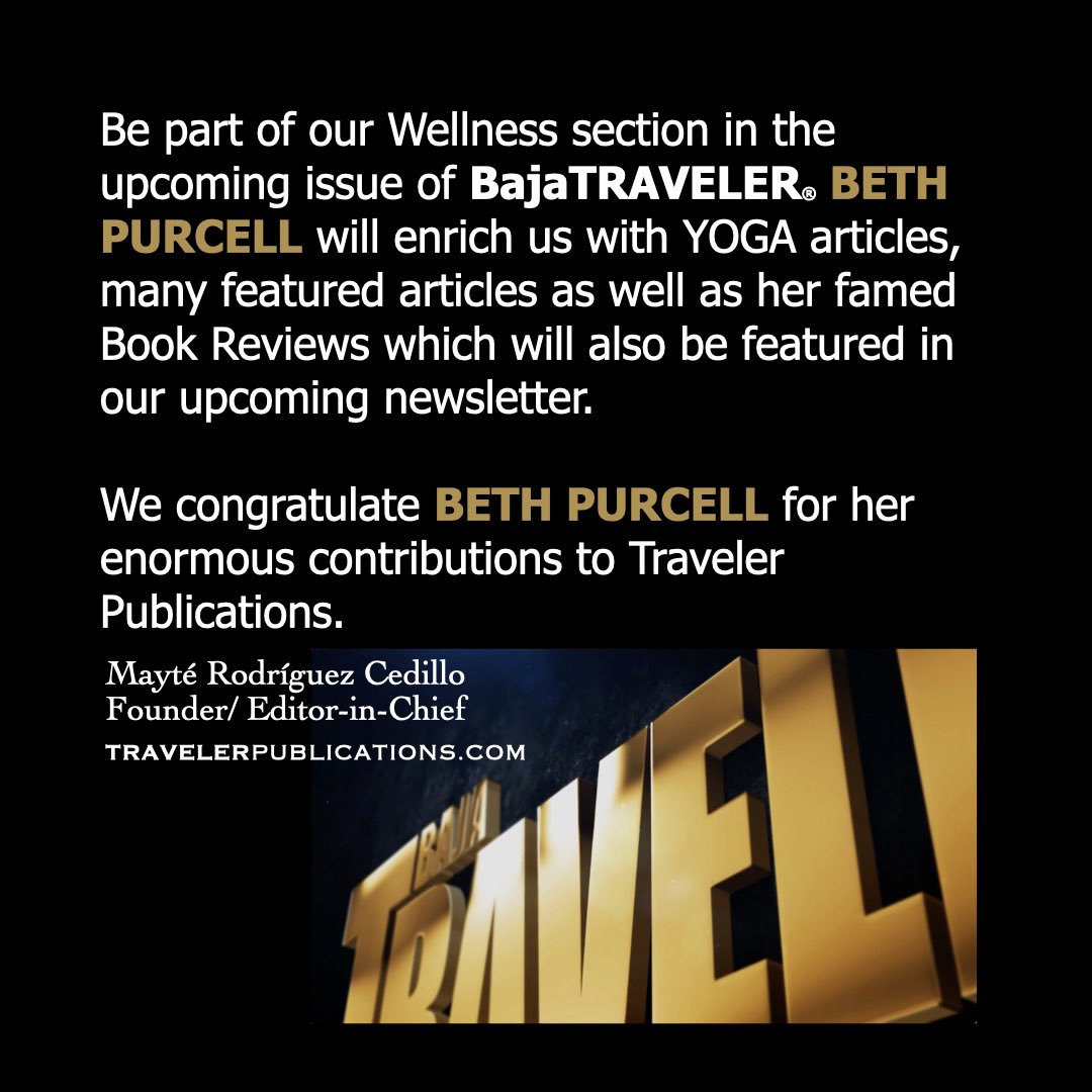 BajaTraveler®s upcoming WELLNESS in BAJA issue - Featuring the talents of EMME, BETH PURCELL, JEANIE CASISON, DANA ROSENSTOCK GREEN &amp; RAÚL PETRAGLIA - on newsstands Q1 2026 - DON’T MISS IT! To be part of this issue, contact me TODAY! #emme #bajatraveler