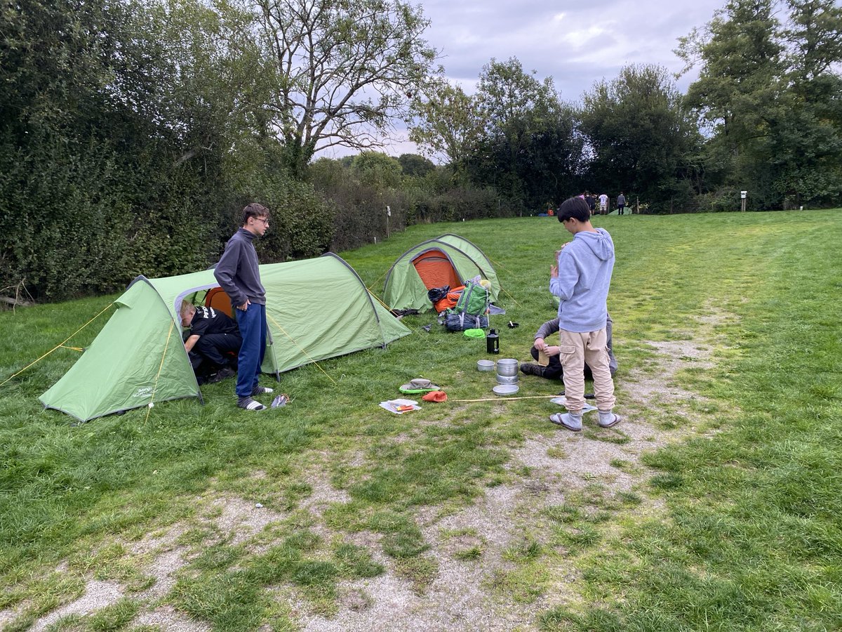 Day 2 complete! Tents up, get food cooked then sleep! Day 3 - repeat! 👍 almost there teams - one day to go! ⁦<a href="/stevemargetts/">Steve Margetts</a>⁩ ⁦<a href="/OutdooredTA/">Adventure Academy</a>⁩ ⁦<a href="/DofE/">The Duke of Edinburgh’s Award</a>⁩ ⁦<a href="/DofEVicky/">Vicky Day</a>⁩