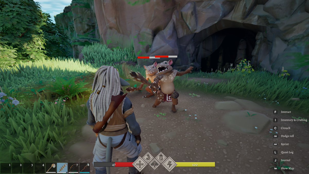 Watch out for the Rodlings!
They are very territorial and form gang up players.
#gamedev #indiegame