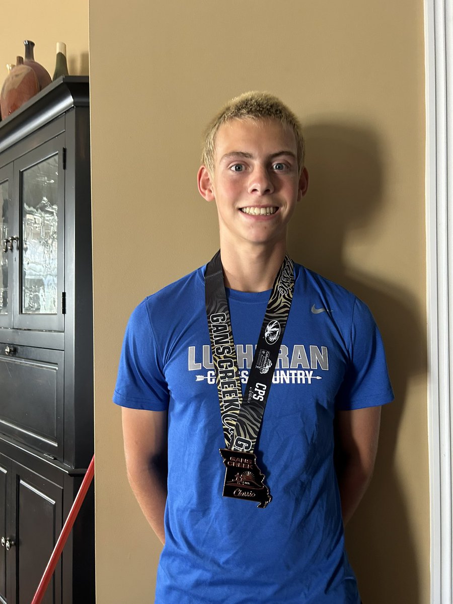 Jack Mahoney is our only medalist in a very competitive gold division at the Gans Creek Classic xc meet.  Congratulations Jack!