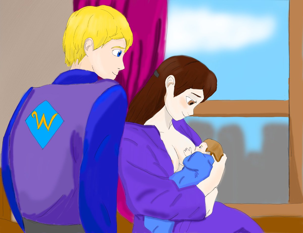 MegaLinkJoland's tweet photo. Charlie and Violet and baby Will - ibisPaint
 https://t.co/yeCQI5RADc #ibispaint
#digitalart #CharliexViolet #CharlieBucket #VioletBeauregard #Wonka https://t.co/CCmx8cf2Z4