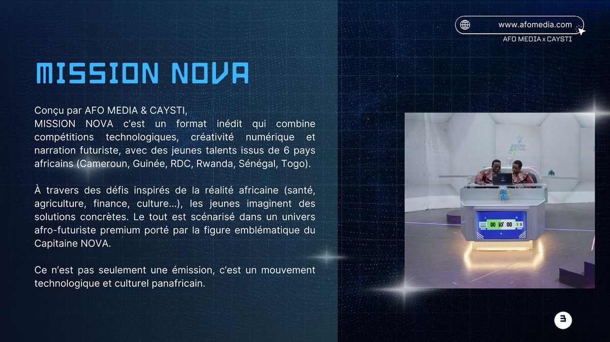 AbiraBonfoh's tweet photo. Mission NOVA : où la créativité numérique rencontre l'impact réel.
Abira Bonfoh_
#MissionNOVA
#CAYSTI
#AFOMédia
@AbiraBonfoh
@alainfoka2005
@arielleKitio https://t.co/pPepLGoYkK