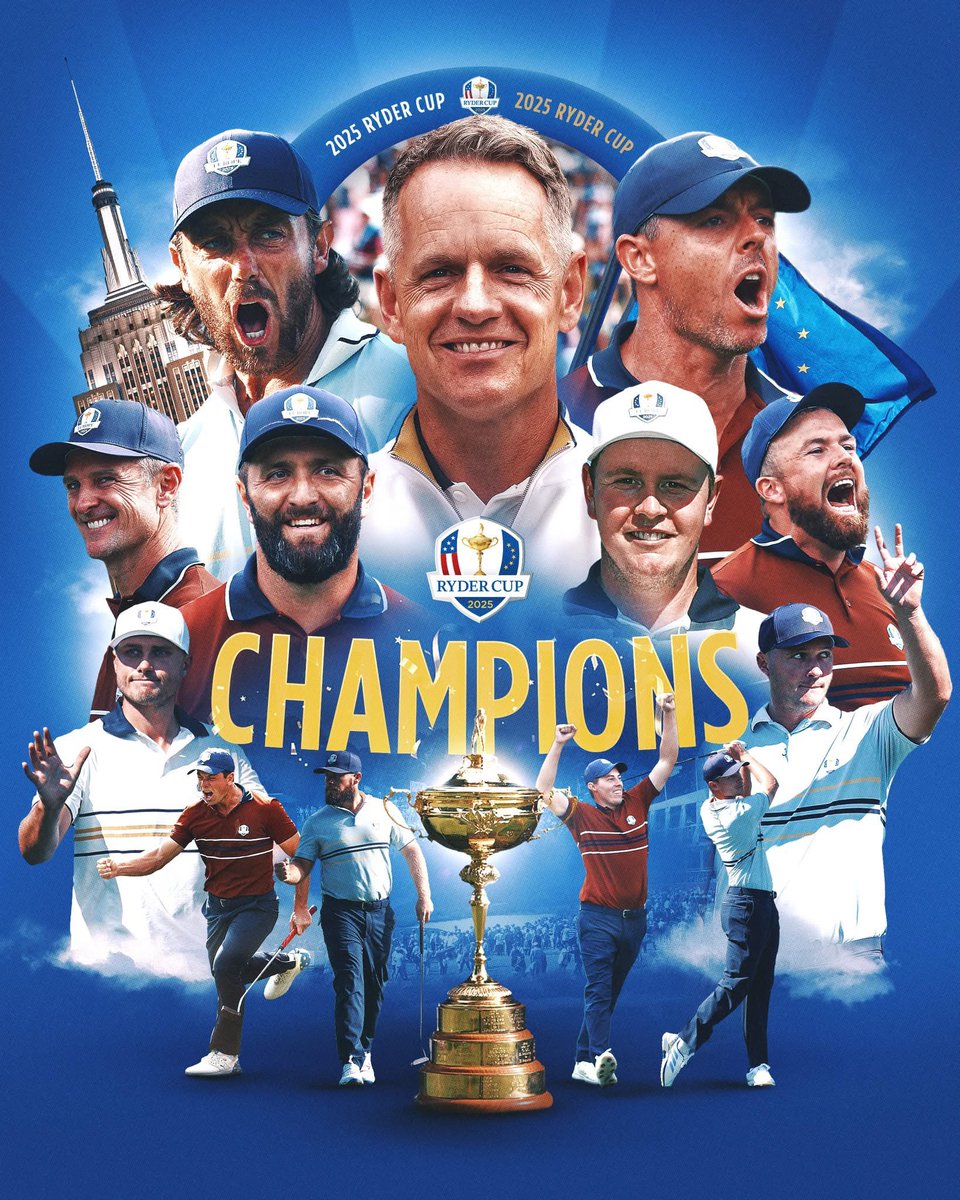 What a tense evening and fair play to the Americans for playing so well from so far behind. 8 games went up the 18th as the momentum swung one way then another. Lowry with the putt to retain the cup was an emotional moment. Don’t think my game tomorrow will have the same impact!
